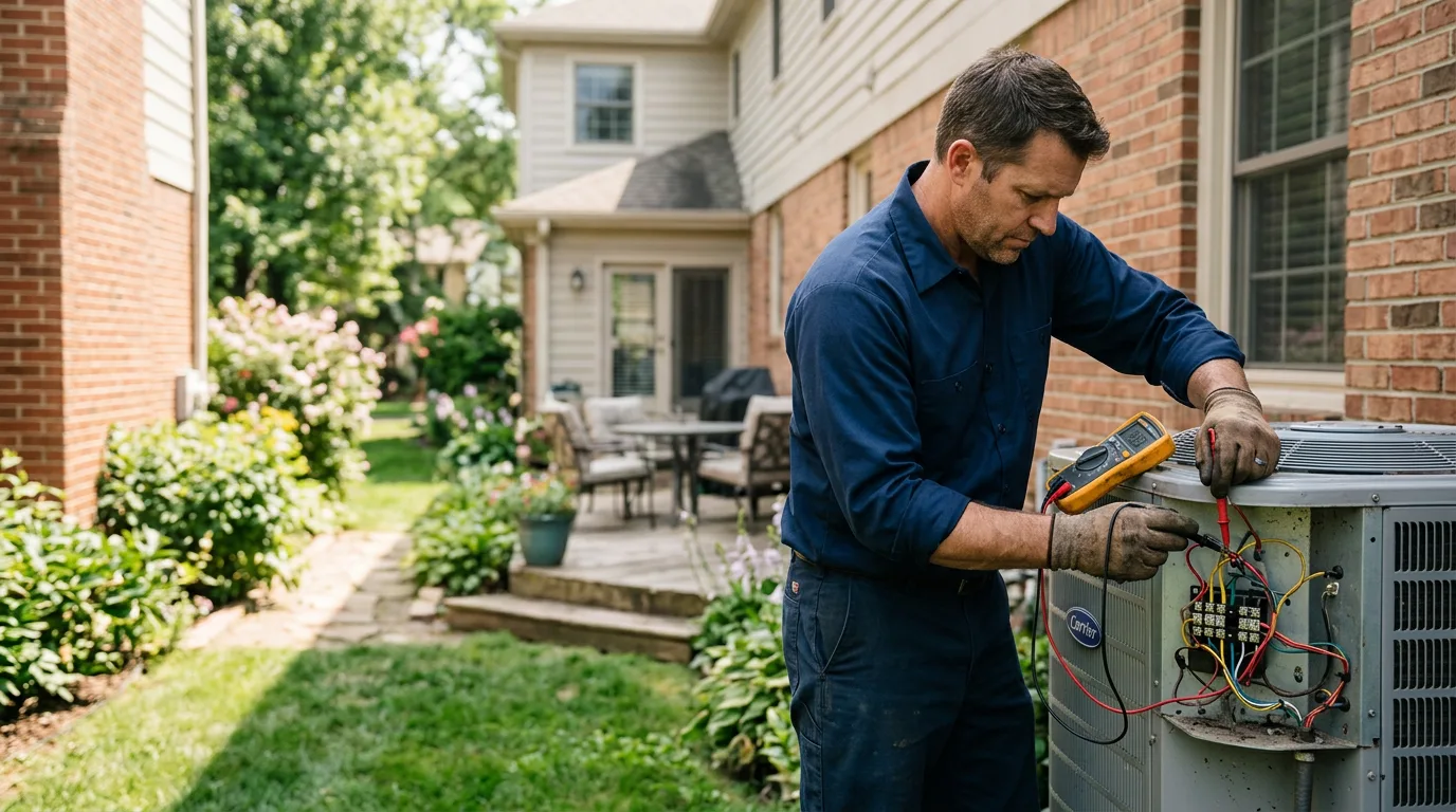 HVAC technician working near Copalis Beach, WA